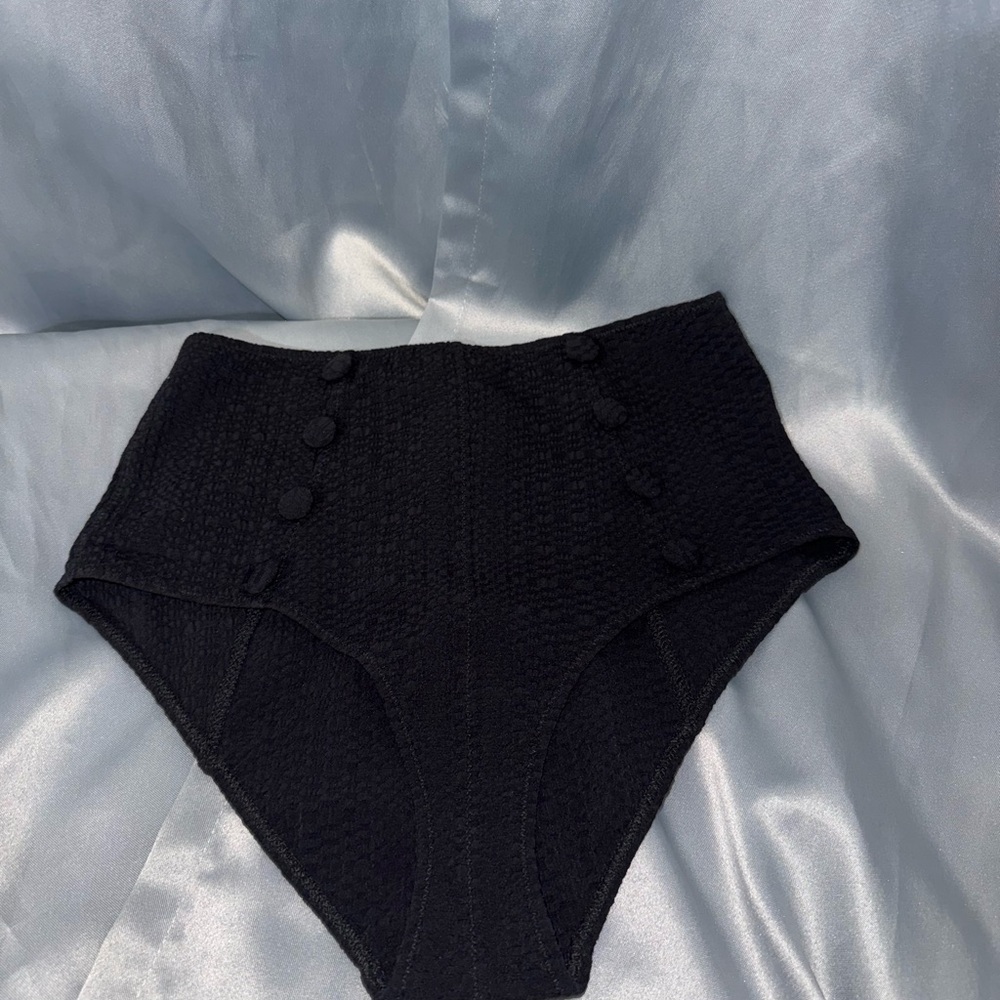 Lisa Marie Fernandez Black High-Waisted bikini